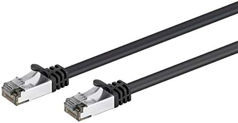 Monoprice Cat8 26AWG S/LegeSp כבל רשת Ethernet - 14 רגל - שחור | 2GHz, 40GBPS, מרווח ראש 3DB,